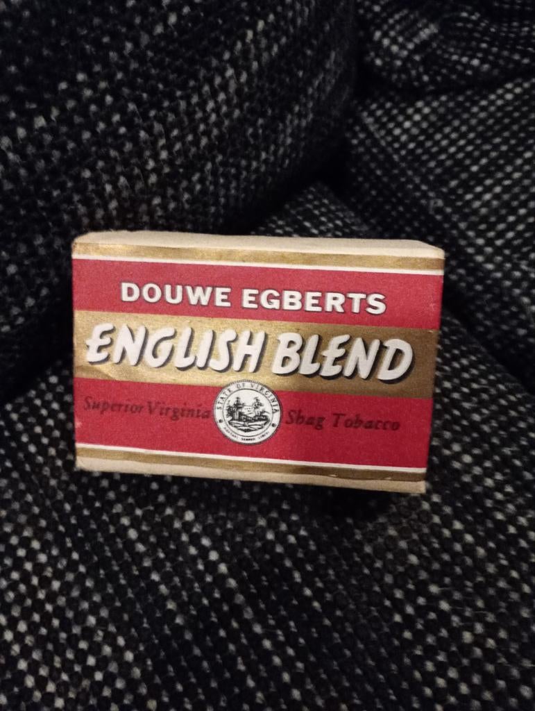 Douwe Egberts English blend superior Virginia, Ophalen of Verzenden, Tabaksdoos of Verpakking