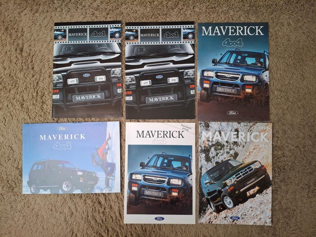 Lot autofolders Ford Maverick 4x4, Verzenden, Gelezen, Ford