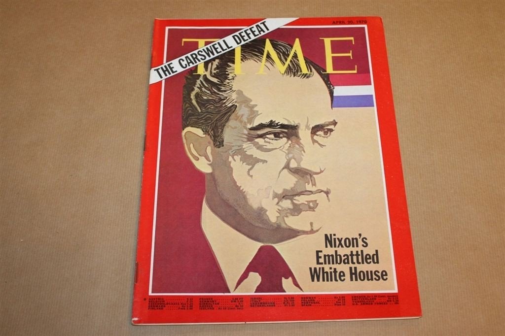 Time magazine - 1970 - Over Nixon in het Witte Huis, Ophalen of Verzenden, 1960 tot 1980, Knipsel(s)