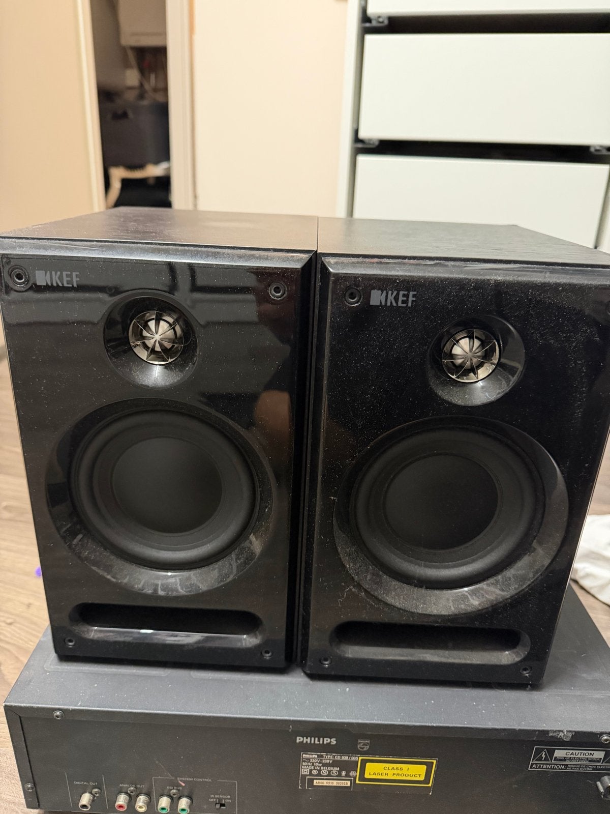 KEF C3 Boekenplank Luidsprekers - Zwart (Paar), Ophalen, Gebruikt, 60 tot 120 watt, KEF