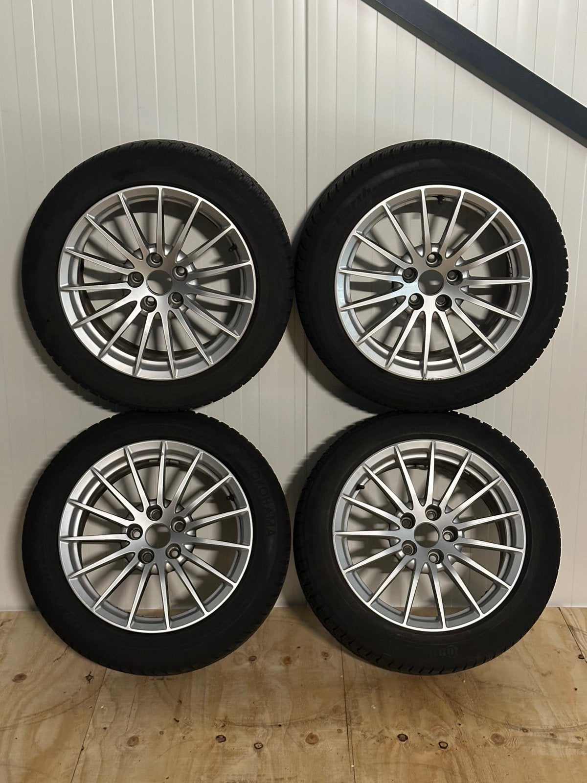 Originele 17 inch 5x112 Audi A4 A5 A6 A7 Velgen & Banden set, Auto-onderdelen, Gebruikt, 17 inch, Band(en), Personenwagen