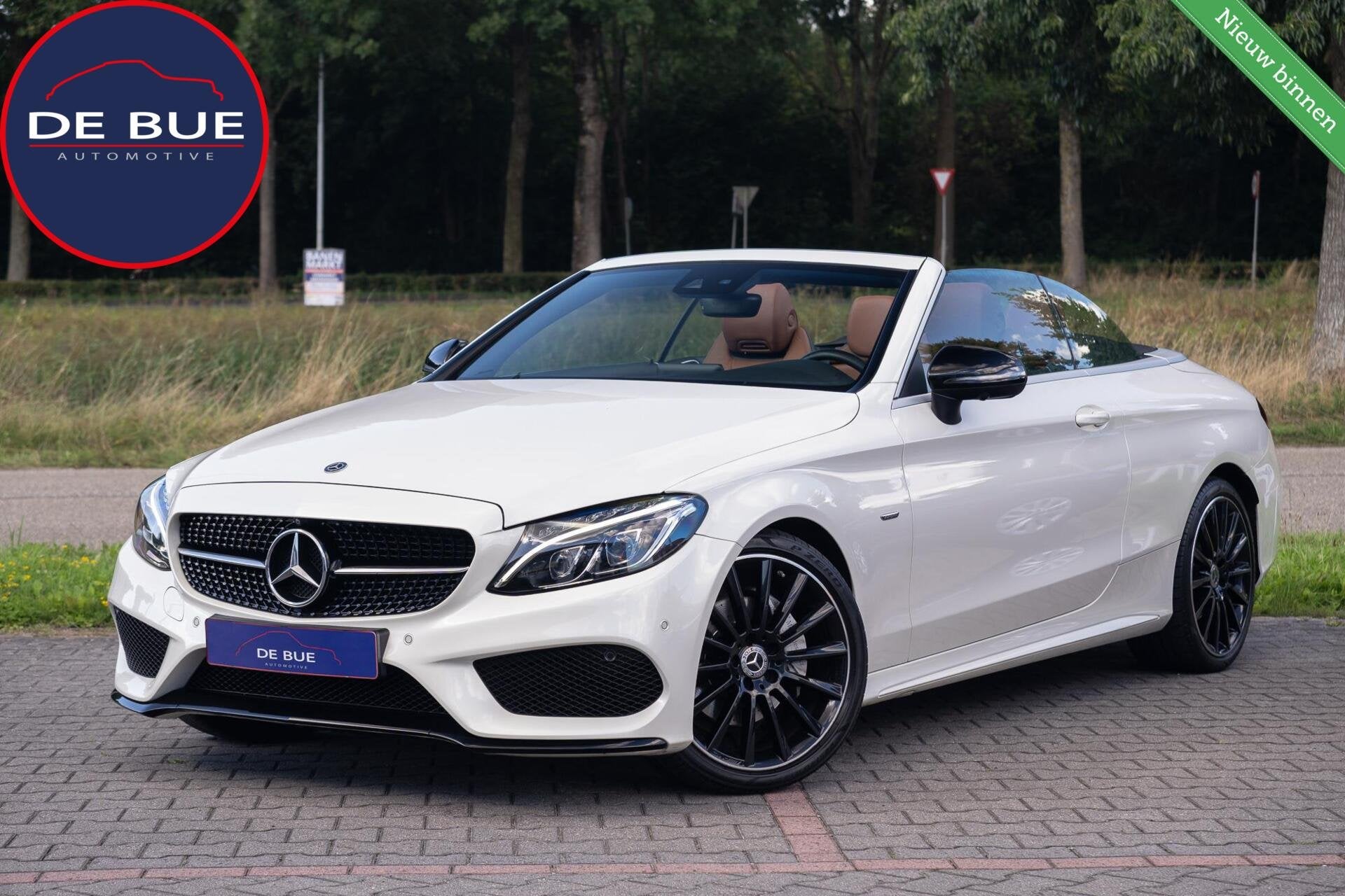 Mercedes C-klasse Cabrio Night AMG 9G|Org NL NAP|2e Eig|UNIE, Auto's, Automaat, Euro 6, Cabriolet, 4 stoelen