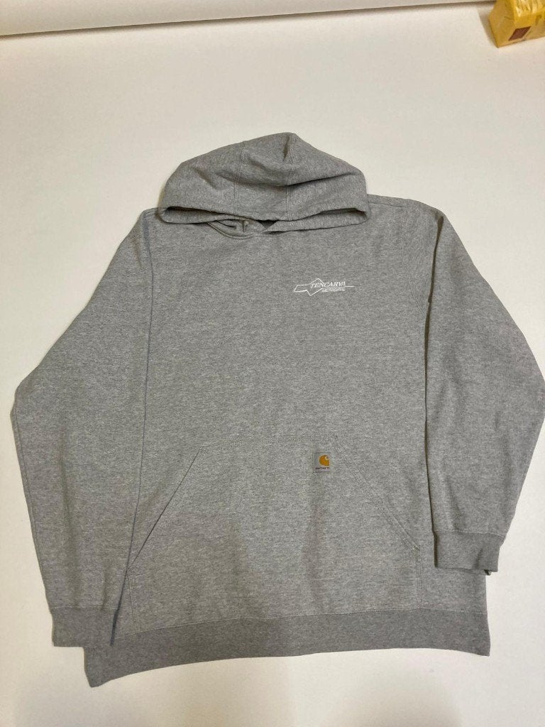 Y2k 2000s Carhartt Hoodie -XL- Loose Fit - Grey - Streetwear, Carhartt, Maat 56/58 (XL), Ophalen of Verzenden, Zo goed als nieuw