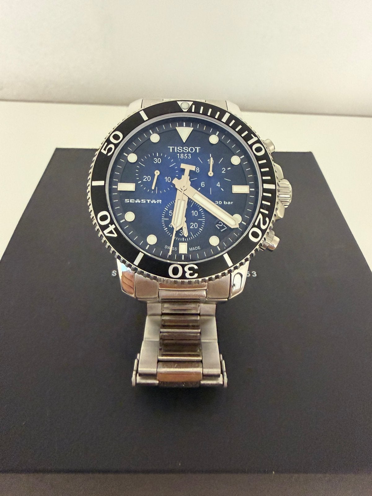 Tissot seastar chrono, Staal, Staal, Polshorloge, Zo goed als nieuw