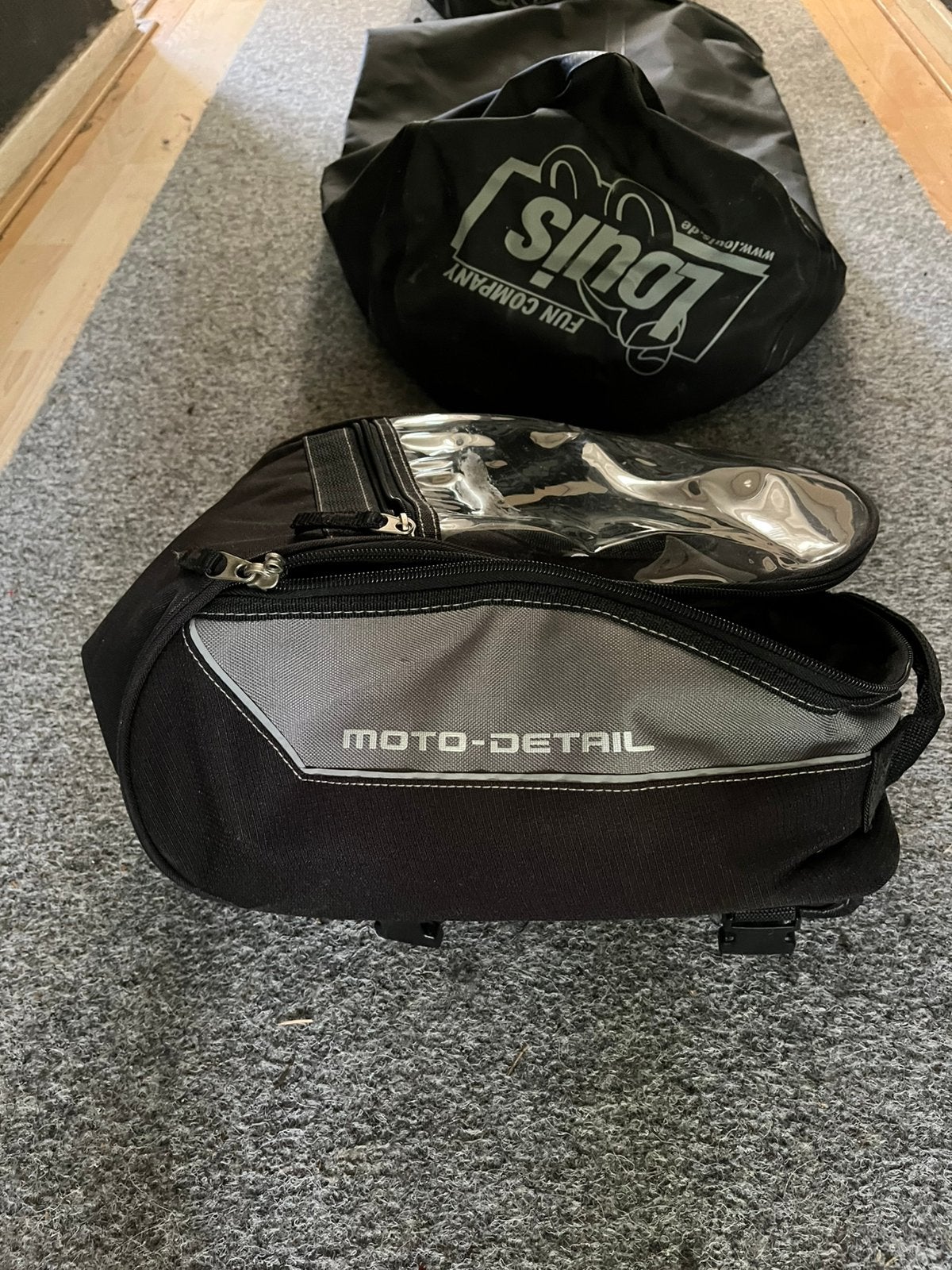 2 motortassen en 1 tanktas, Ophalen, Gebruikt