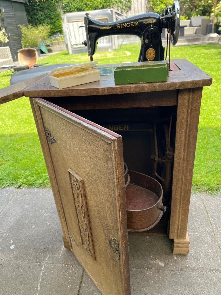 Singer Naaimachine Model 15K (1952), Antiek en Kunst, Ophalen