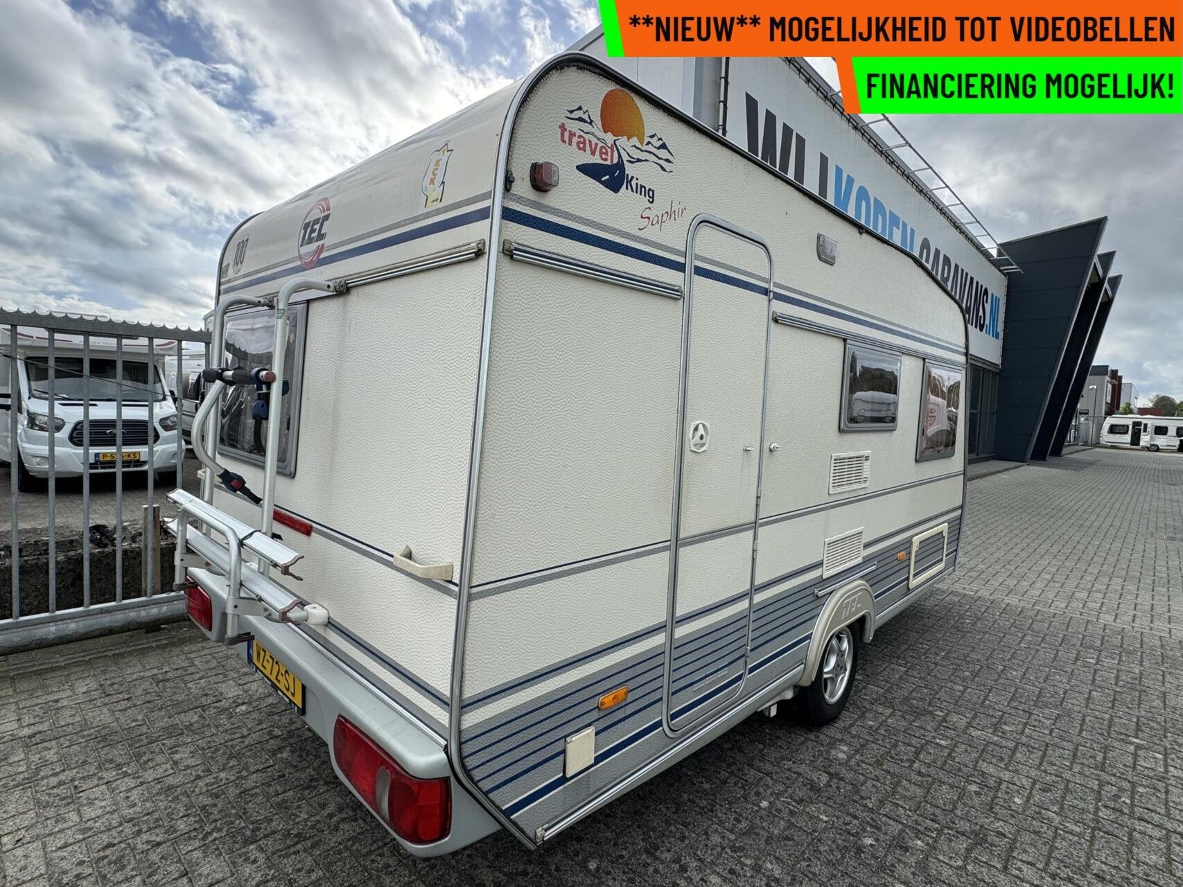 Tec TRAVEL KING 450, DWARSBED, TREINZIT, VOORTENT, MOVER, Caravans en Kamperen, Hordeur, T.E.C., Bedrijf, Treinzit