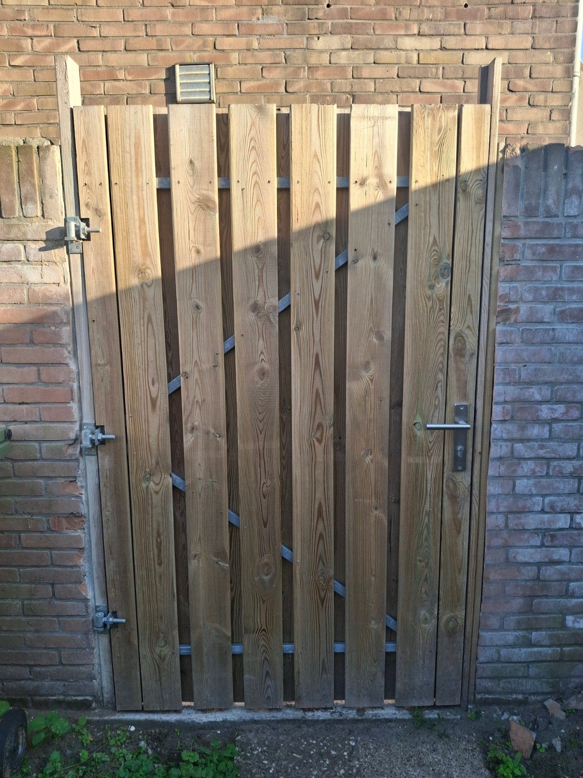 Tuindeur Vuren Hout 120cm breed, Ophalen, 120 cm of meer, 200 tot 215 cm, Hout