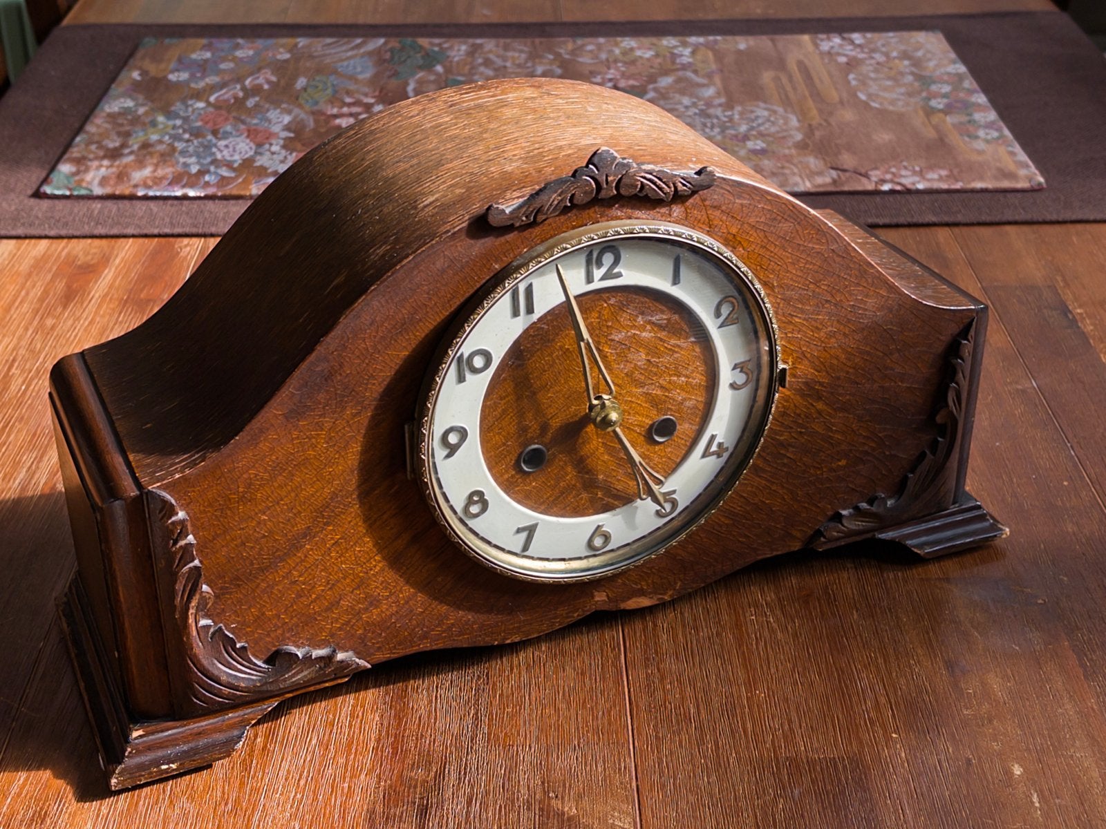 Antieke schouwklok/pendule, Art Deco, Ophalen