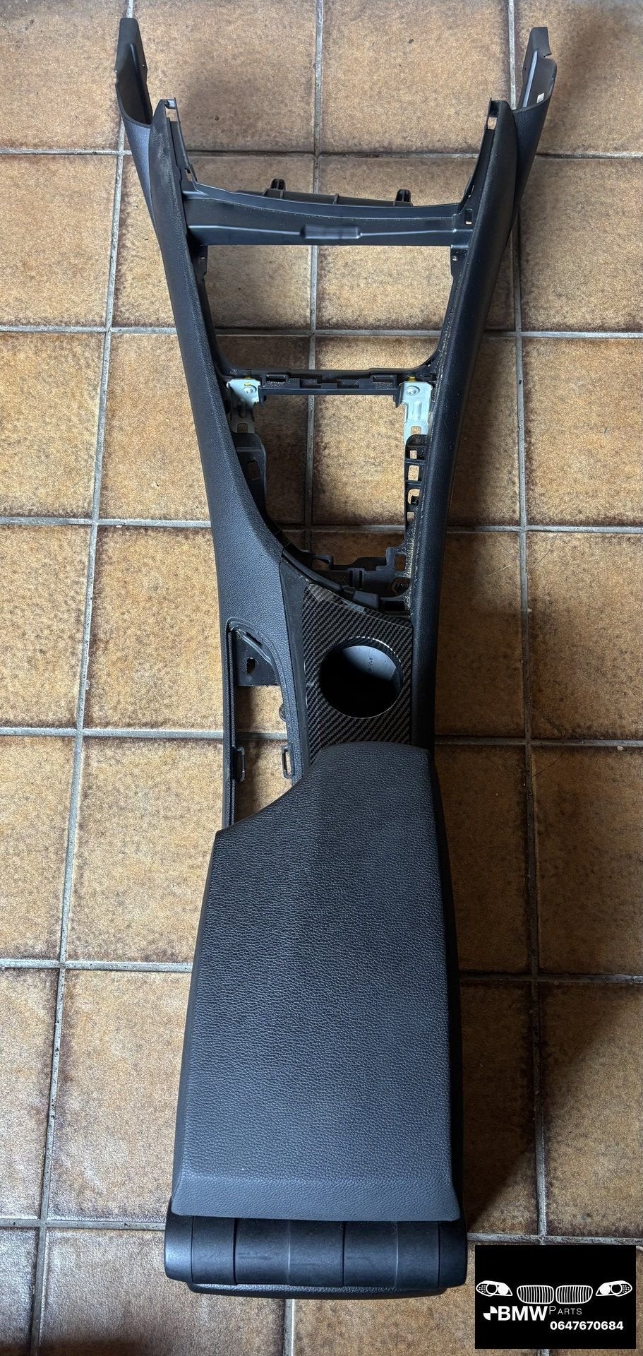 Middenarmsteun + carbon bekerhouders Bmw 1-Serie E81 E82 E87, Auto-onderdelen, Gebruikt, -, -, Ophalen of Verzenden