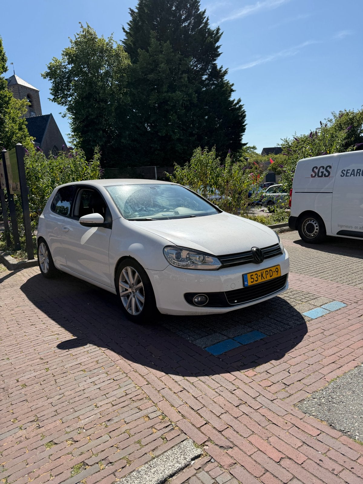 Volkswagen Golf 1.4 TSI  Wit auto start niet meer, 680 kg, 4 cilinders, Wit, Origineel Nederlands