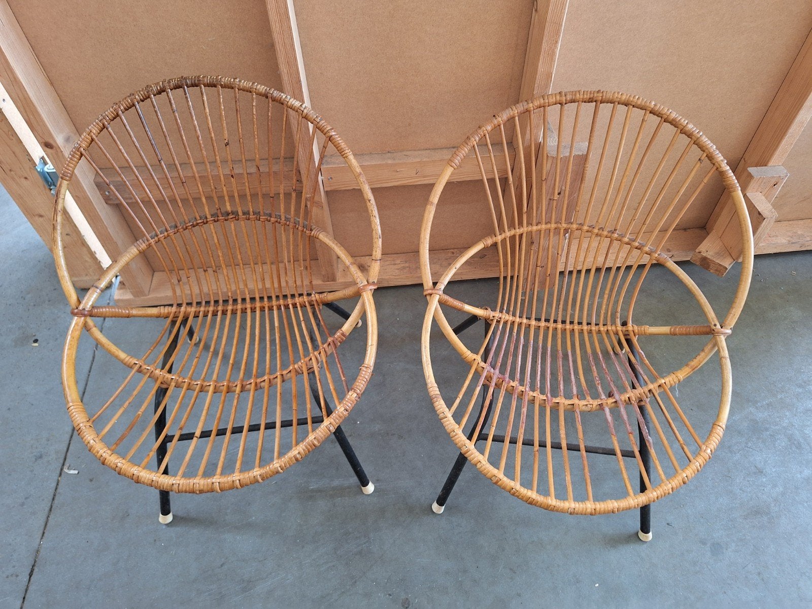 2 rotan kinderstoelen, Ophalen, Gebruikt, Overige typen