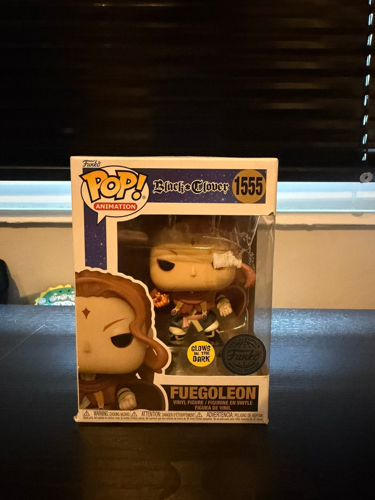 Funko Pop Fuegoleon Black Clover 1555 Glows in the dark, Ophalen of Verzenden, Zo goed als nieuw