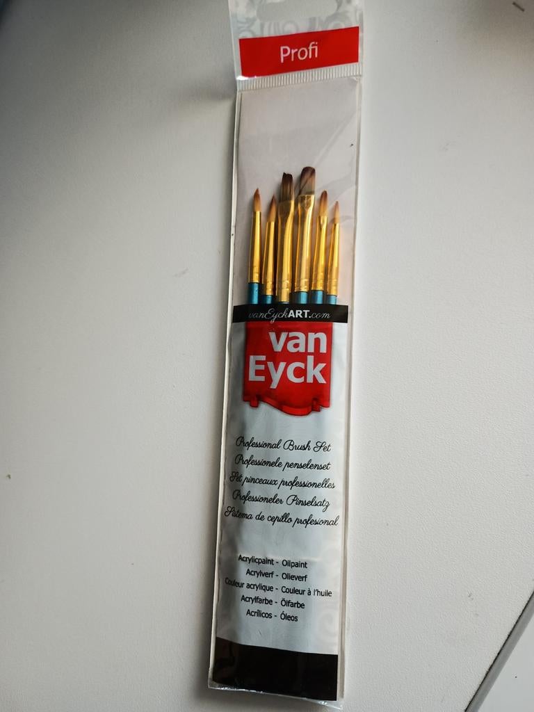 Van Eyck Profi penselenset nieuw, Hobby en Vrije tijd, Schilderen, Ophalen of Verzenden