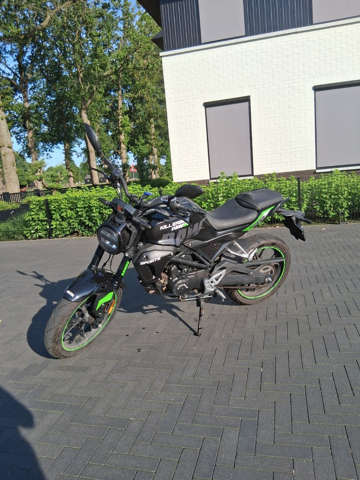 Killerbee F99 schakelbrommer, Fietsen en Brommers, Brommers | Derbi, Ophalen, Gebruikt, Maximaal 45 km/u, 49 cc