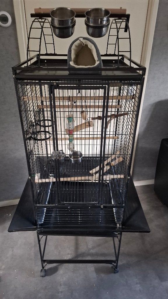 Te koop Z.G.A.N. Keddoc vogelkooi., Ophalen of Verzenden, Zo goed als nieuw, Metaal, Vogelkooi