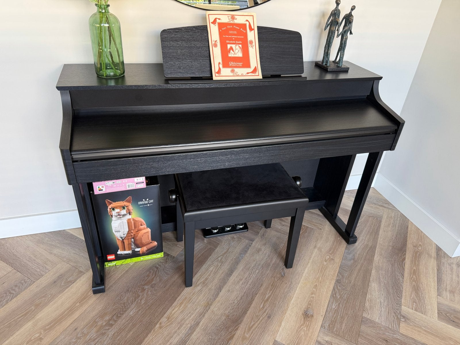 Thomann DP-95 B Digitale Piano met KB-47BM Bankje, Ophalen, Zwart, Digitaal, Zo goed als nieuw