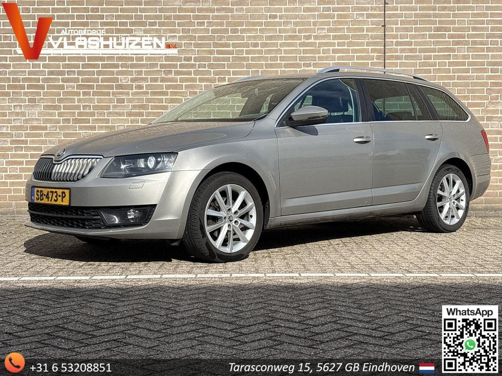Skoda Octavia Combi 2.0 TDI Greentech Elegance | Leder | Cli, Auto's, Skoda, Voorwielaandrijving, Euro 5, Gebruikt, Zwart
