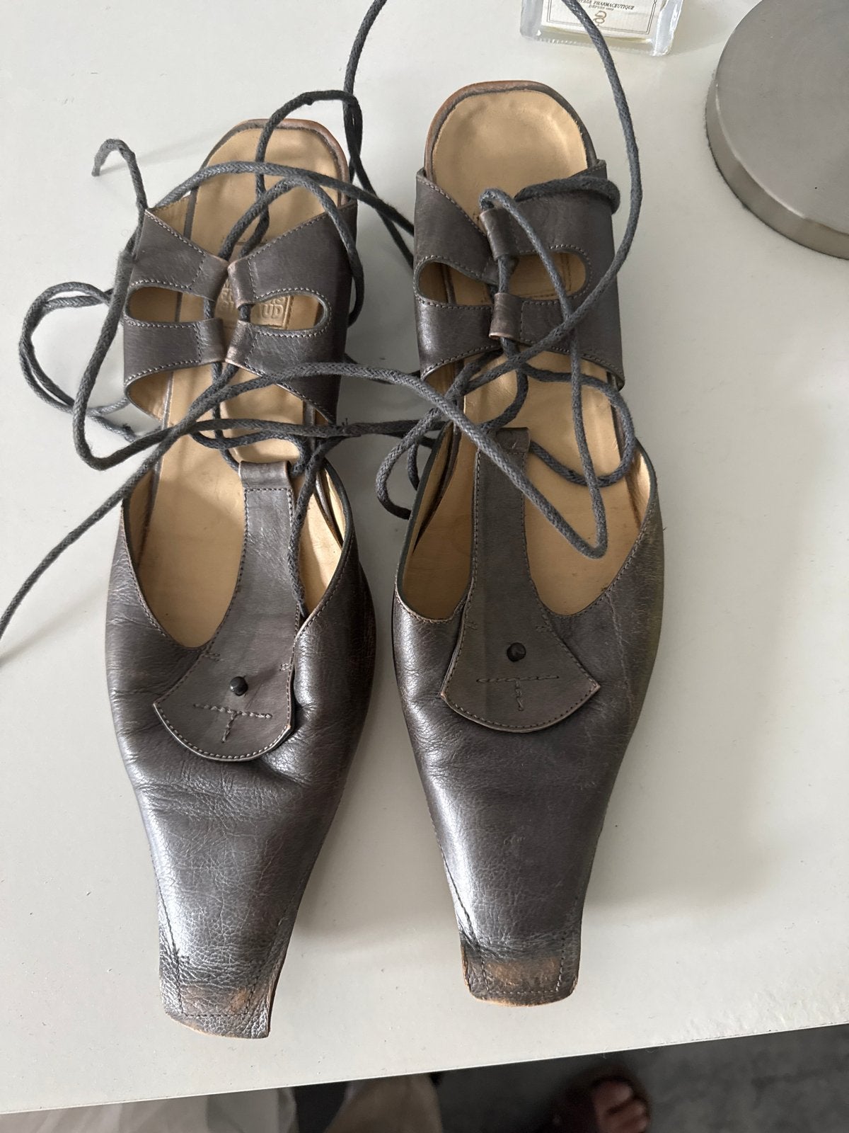 Marithe Francois Girbaud vintage schoenen maat 41, Ophalen of Verzenden, Gedragen, Grijs, Overige typen