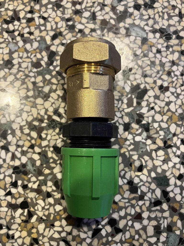 Sanivesk tyleen overgang 16mm x 1/2", Ophalen of Verzenden, Nieuw, Overige typen
