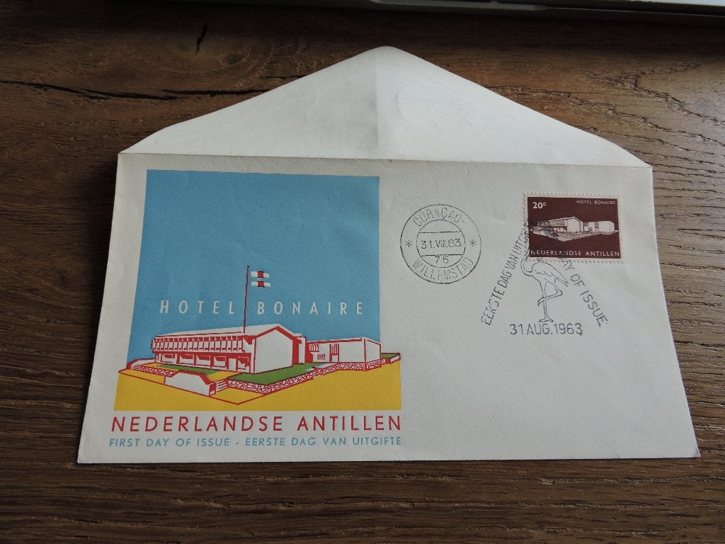 fdc nederlandse antillen E  26.2, Ophalen of Verzenden, Gestempeld