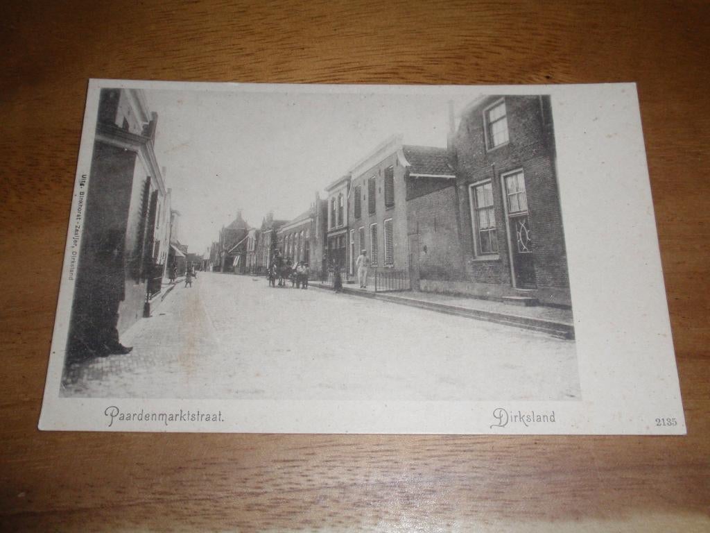 Dirksland Paardenmarktstraat, Verzamelen, Verzenden, Voor 1920, Ongelopen, Zuid-Holland