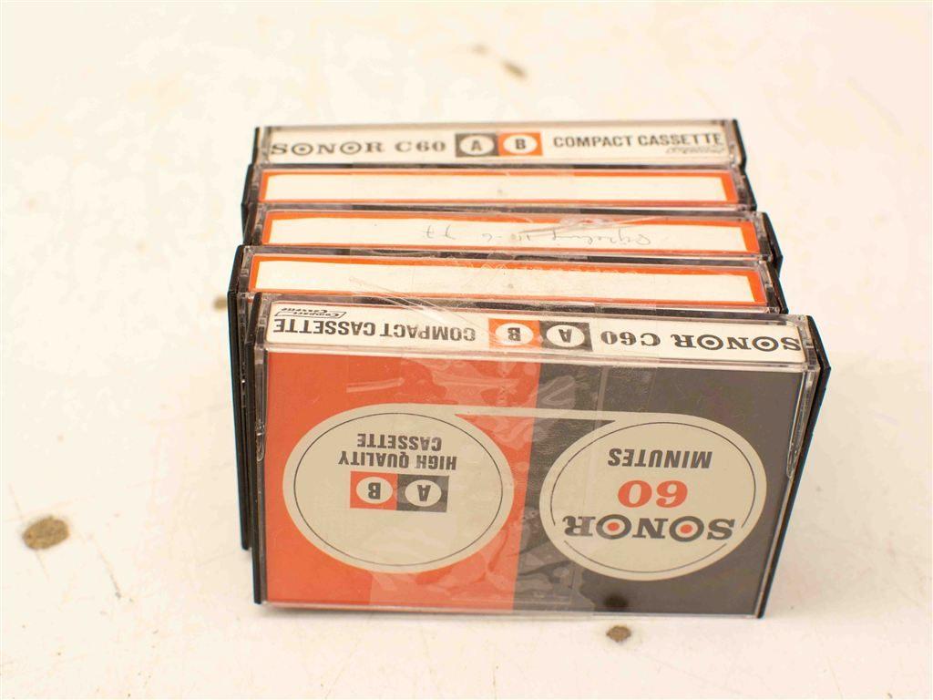 5 Sonor cassettebandjes 38334, Ophalen of Verzenden, Gebruikt, Overige genres, 1 bandje