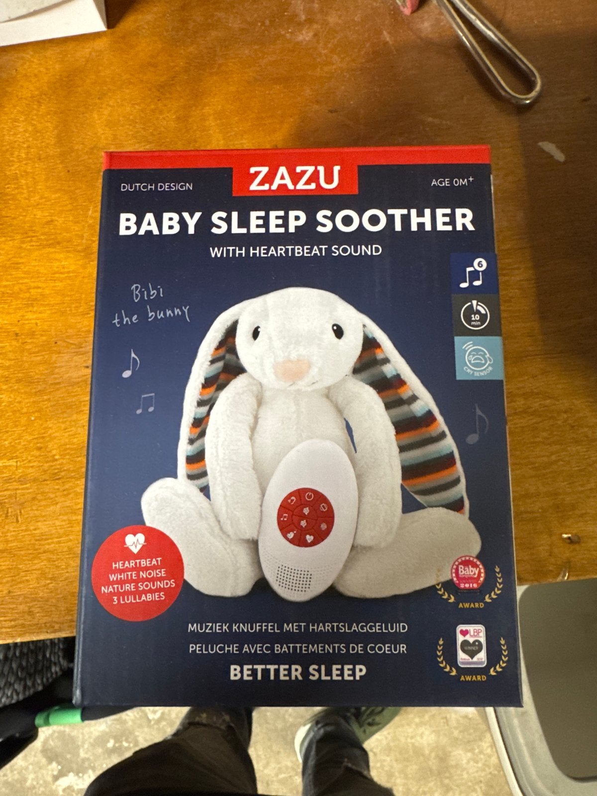 ZAZU Baby Sleep Soother Bibi the Bunny - Nieuw in verpakking, Ophalen of Verzenden, Nieuw, Overige typen, Met geluid
