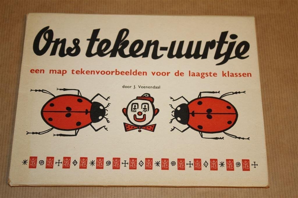 Ons tekenuurtje - Map met tekenvoorbeelden - ca 1960, Ophalen of Verzenden, Zo goed als nieuw