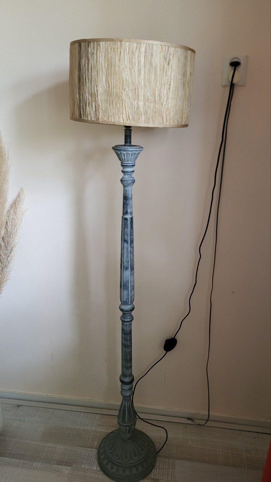 Mooie staande lamp met  kap, Ophalen, Gebruikt, Klassiek, Metaal