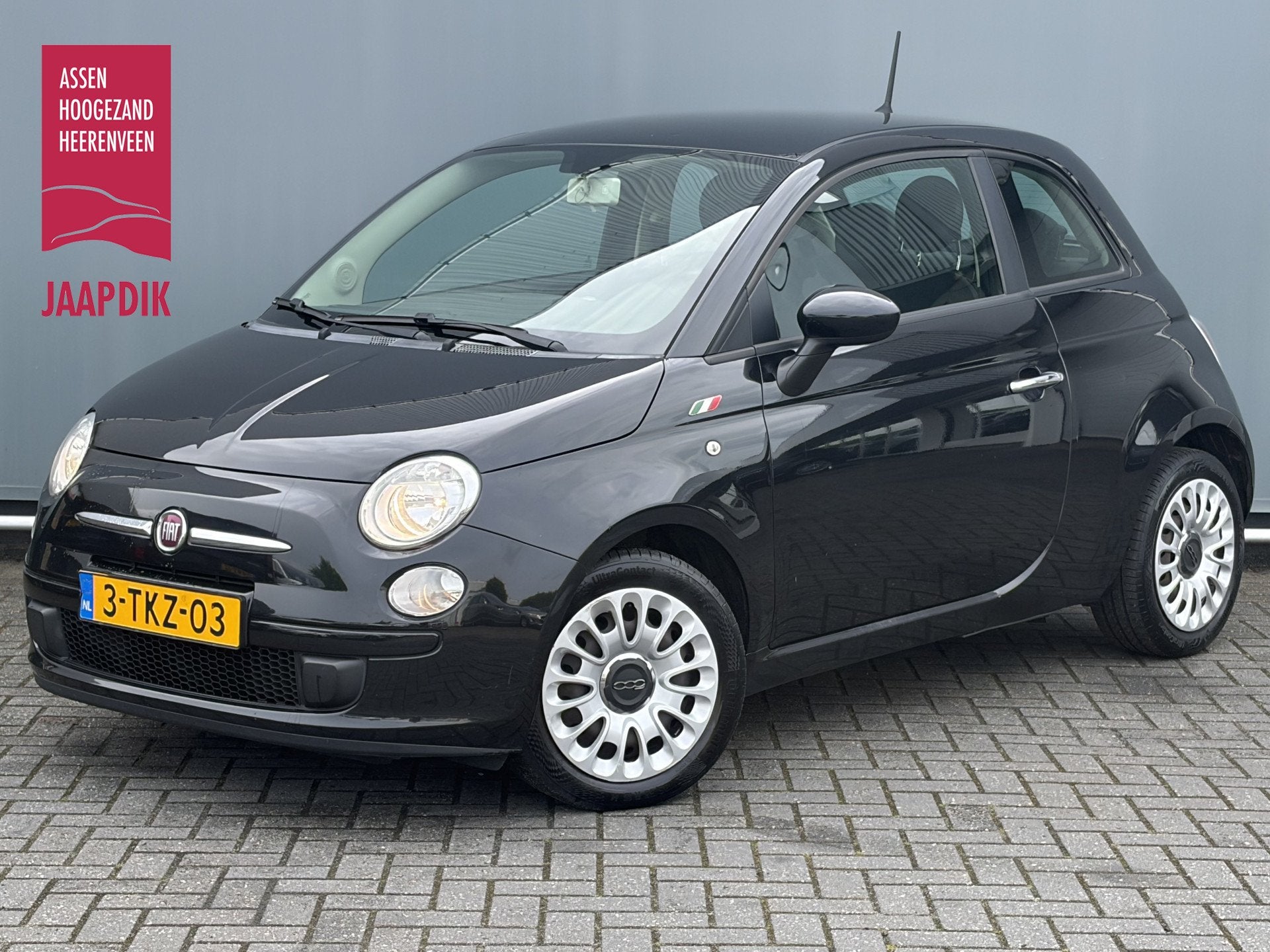 Fiat 500 BWJ 2014 1.0 60 PK Pop AIRCO | CV | MULTI. STUURWIE, Auto's, Fiat, Voorwielaandrijving, Gebruikt, Zwart, Origineel Nederlands