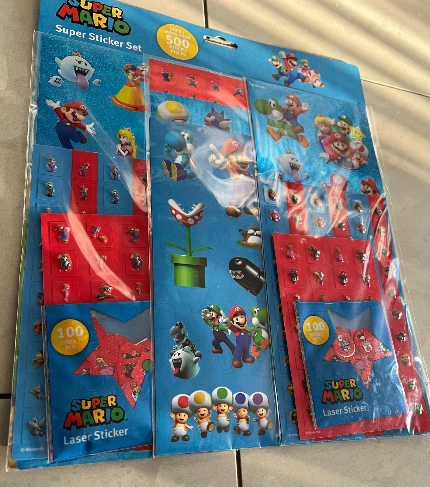 Super Mario Sticker Set - Meer dan 500 stickers! ( nieuw), Ophalen of Verzenden, Nieuw