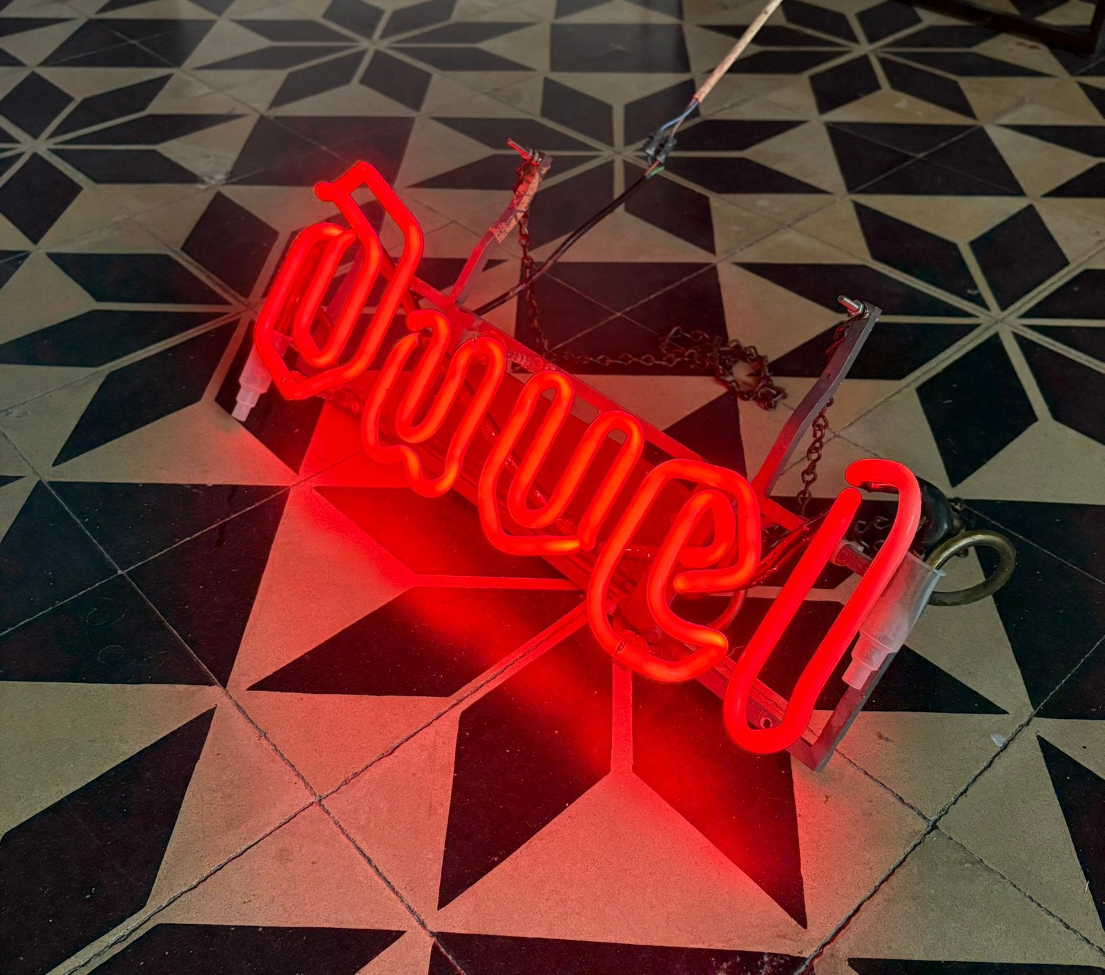Neon, reclame, lichtreclame, Ophalen, Lichtbak of (neon) lamp