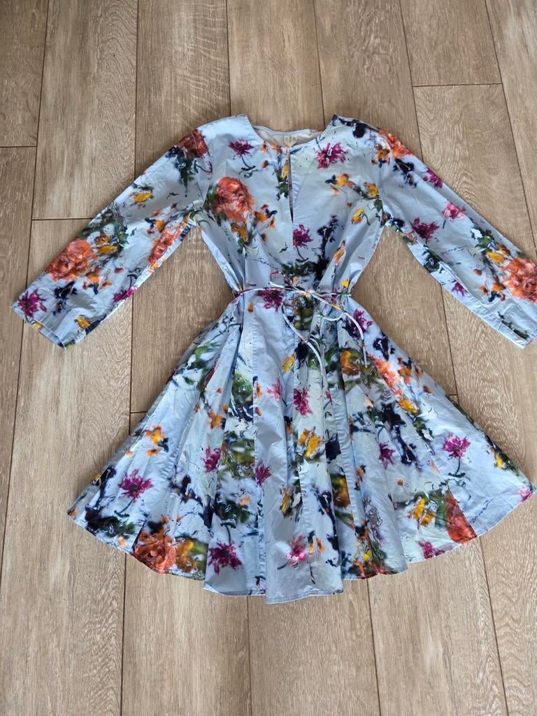ARKET jurk. Maat 34. Maat XS. Lichtblauw met print., Ophalen, Blauw, ARKET, Maat 34 (XS) of kleiner