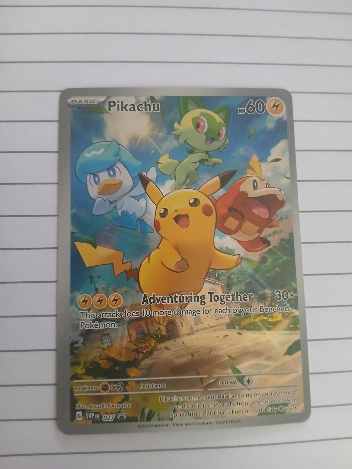 Pikachu (svp 027, Hobby en Vrije tijd, Verzamelkaartspellen | Pokémon, Ophalen of Verzenden