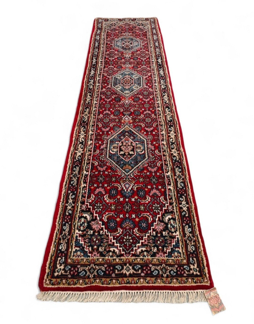 Handgeknoopt Perzisch wol Bidjar tapijt medallion 73x276cm