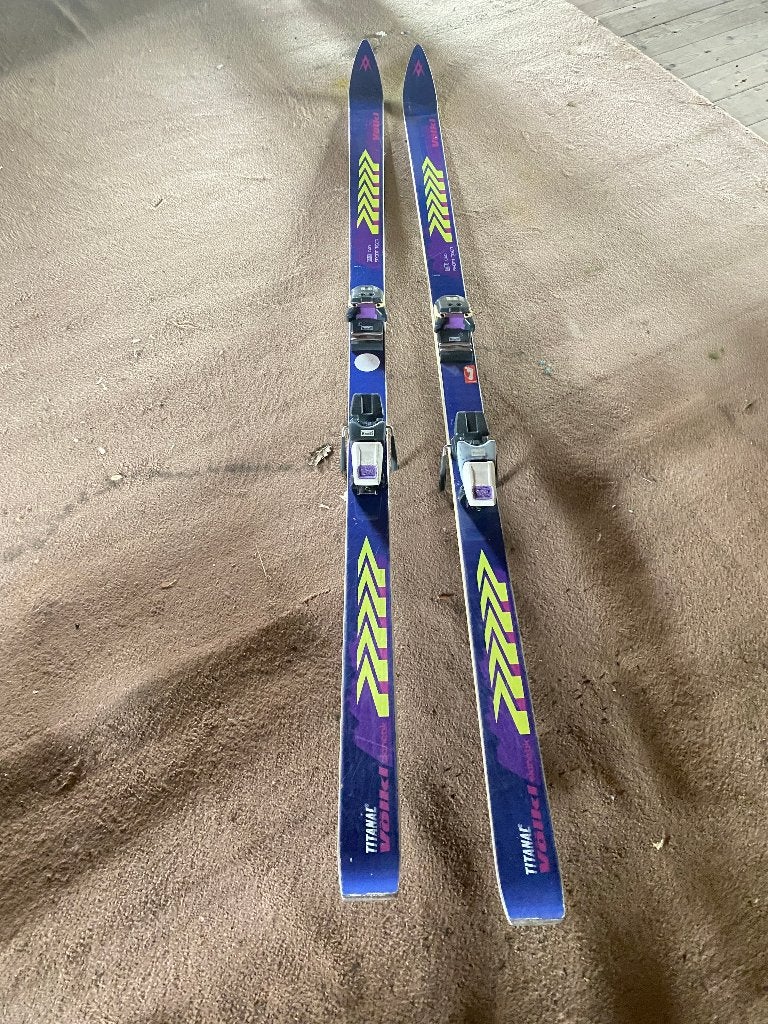 Vintage Völkl Titanal Sport Tiger 195 cm + Marker binding, Skiën, Ski's, Ophalen, Overige merken