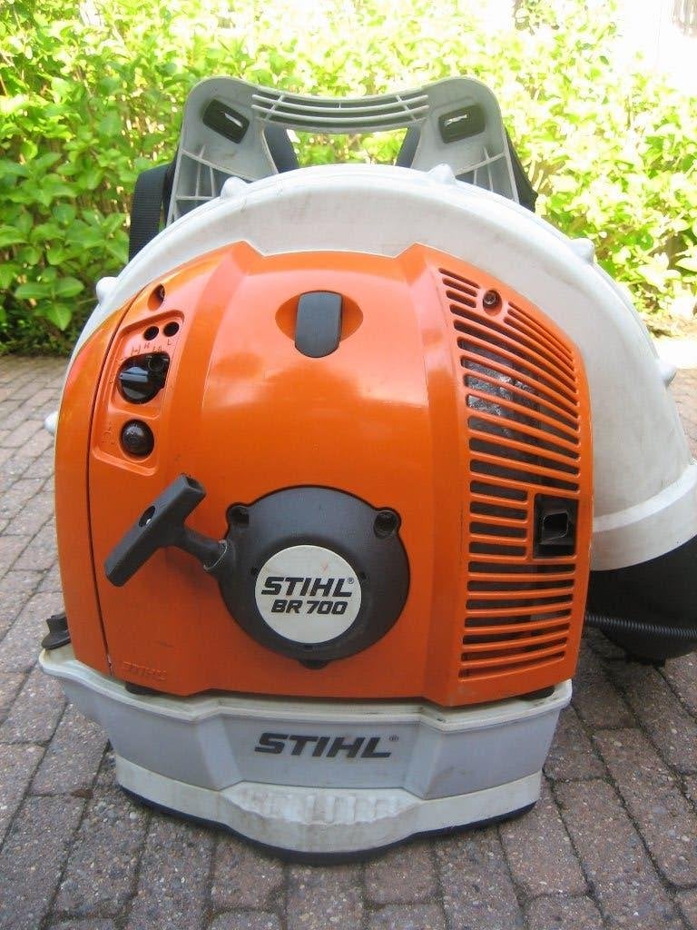 Stihl BR700 Bladblazer 2022 Ruggedragen Benzine 4-Mix, Ophalen, Gebruikt, Ruggedragen, Stihl