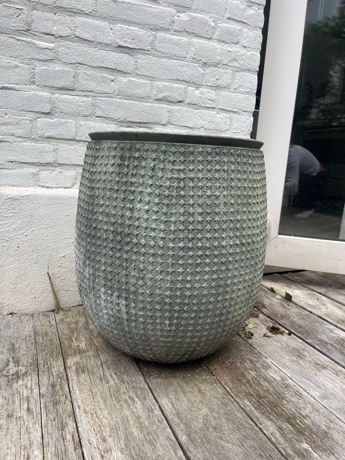 Grote tuinpot van de Bosrand in goede staat, Ophalen, Balkon, Minder dan 60 cm, Rond