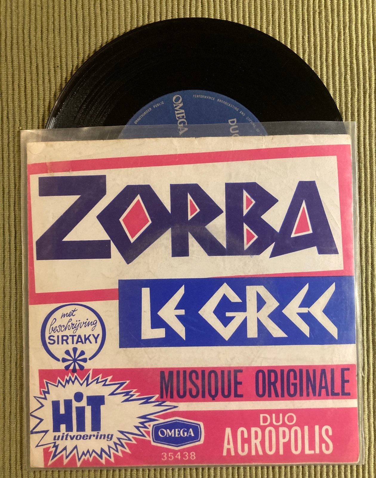 Vinyl single Duo Acropolis - Zorba Le Grek, Gebruikt, 7 inch, Ophalen of Verzenden, Pop