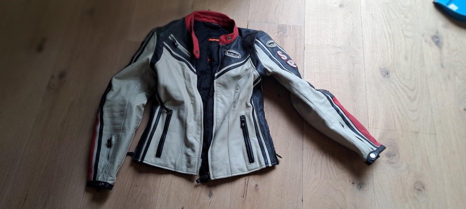 Leren (dames) motorjas (maat 38), Ophalen, Tweedehands, Dames, Jas | leer