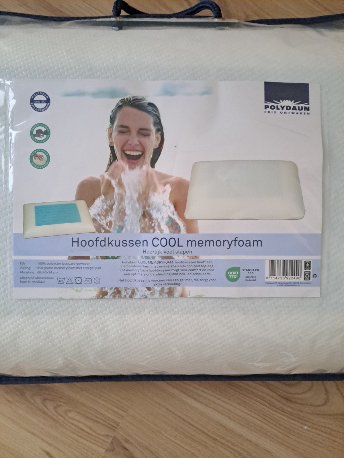 Nieuw Hoofdkussen Cool memoryfoam, Ophalen, Eenpersoons, Wit, Nieuw