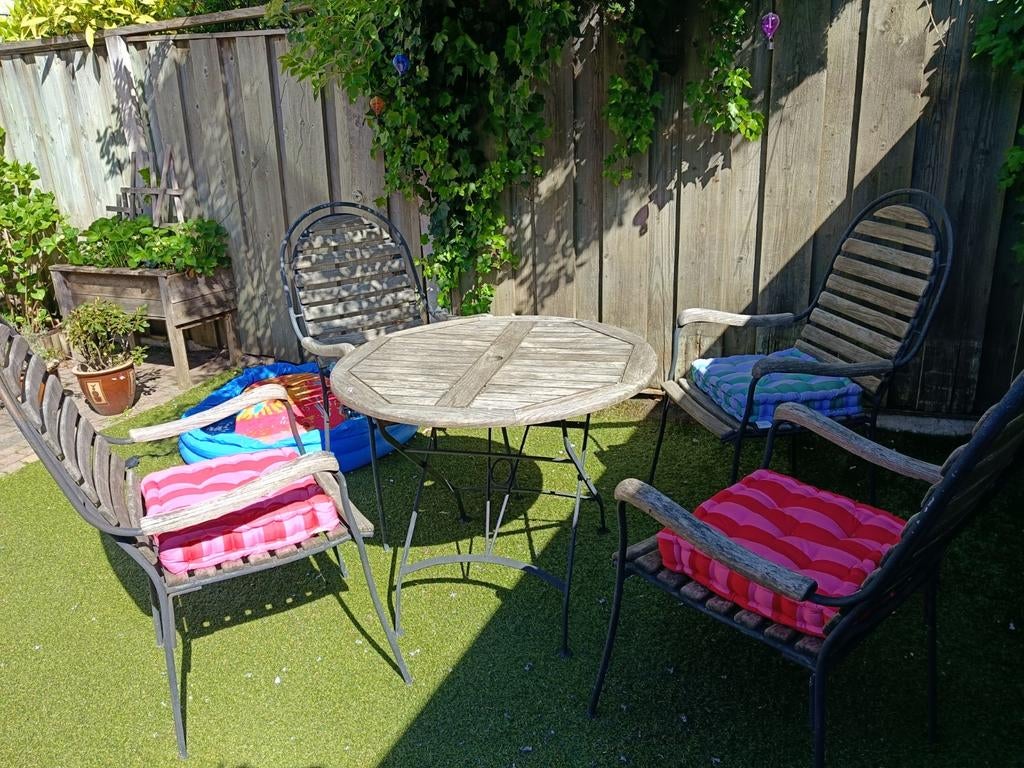 Beaufort 10 Tuinset: Tafel en 4 stoelen, Ophalen, 4 zitplaatsen, Gebruikt, Bijzettafel