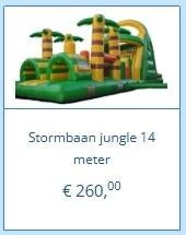 Stormbaan jungle 14 meter te huur, Ophalen, Overige