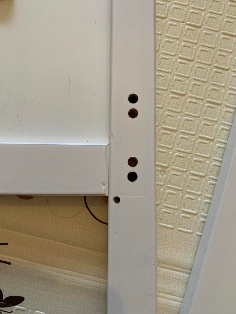 IKEA Sundvik Babybedje - Wit, Verstelbaar, Zo goed als nieuw, Minder dan 140 cm, Minder dan 70 cm, Ophalen