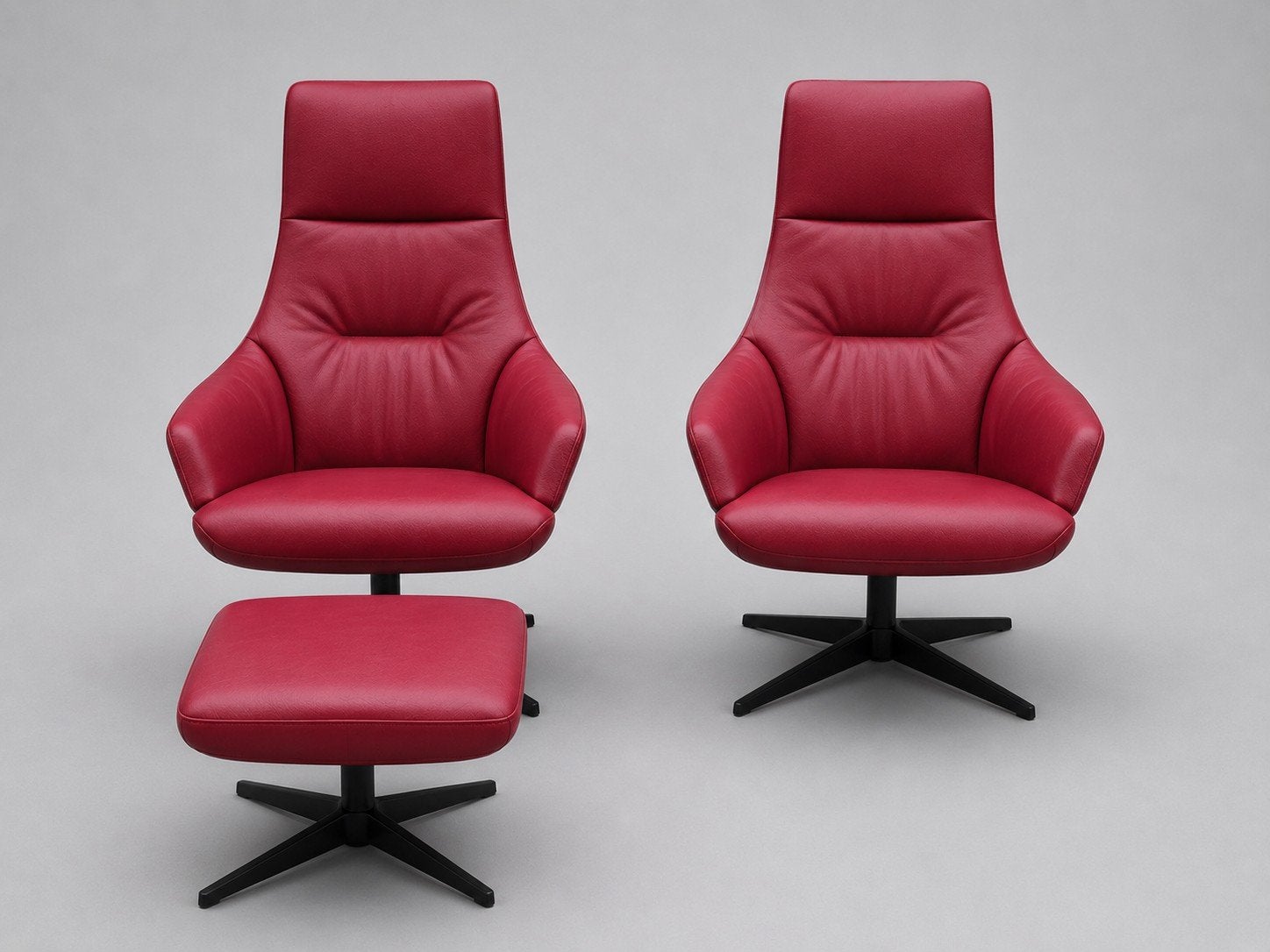 2 x Gealux Design Evolution Basic  Relaxfauteuil + Hocker, 75 tot 100 cm, Ophalen of Verzenden, Zo goed als nieuw, Jori leolux prominent stijl