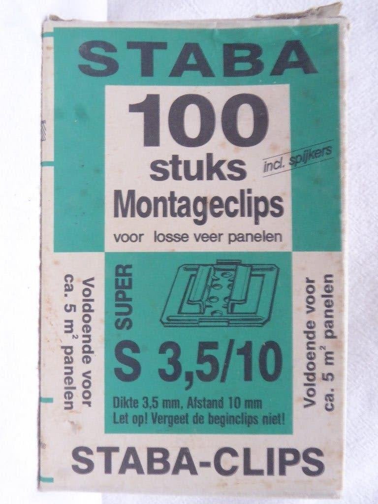 Staba | montageclips | S3,5x10 | nieuw, Ophalen of Verzenden, Nieuw