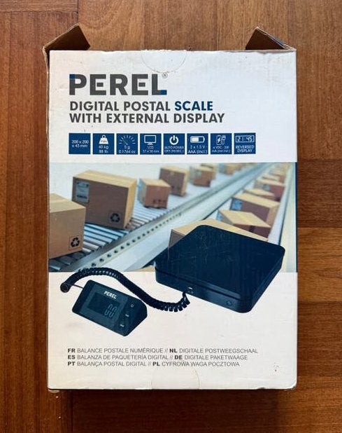 Perel Digitale Postweegschaal met Extern Display, Ophalen, 1 tot 500 gram, Overige typen, 10 tot 50 kg