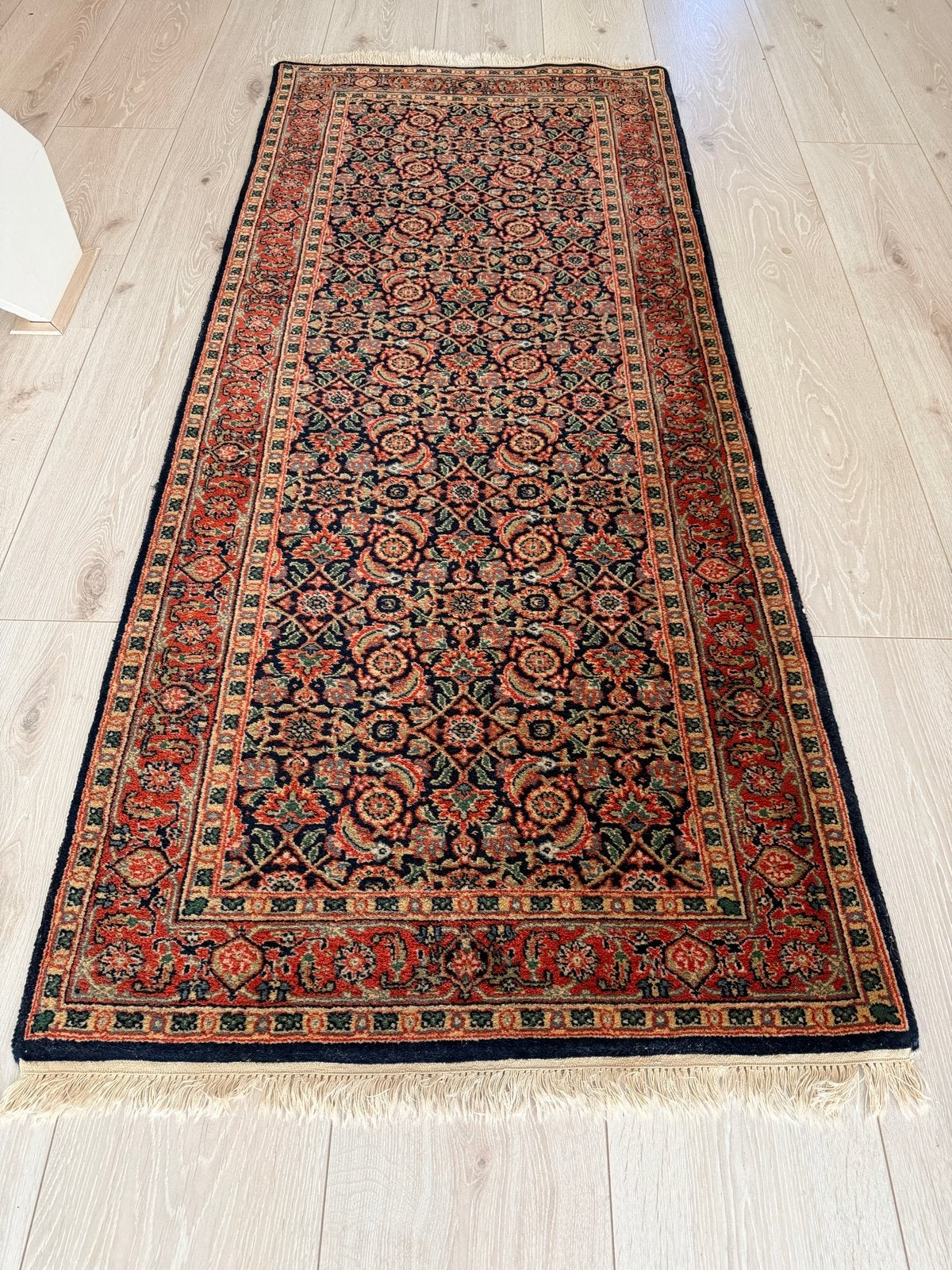 Handgeknoopte Perzische loper Bidjar/Senneh 200x80cm, Ophalen, 50 tot 100 cm, Zo goed als nieuw, 150 tot 200 cm