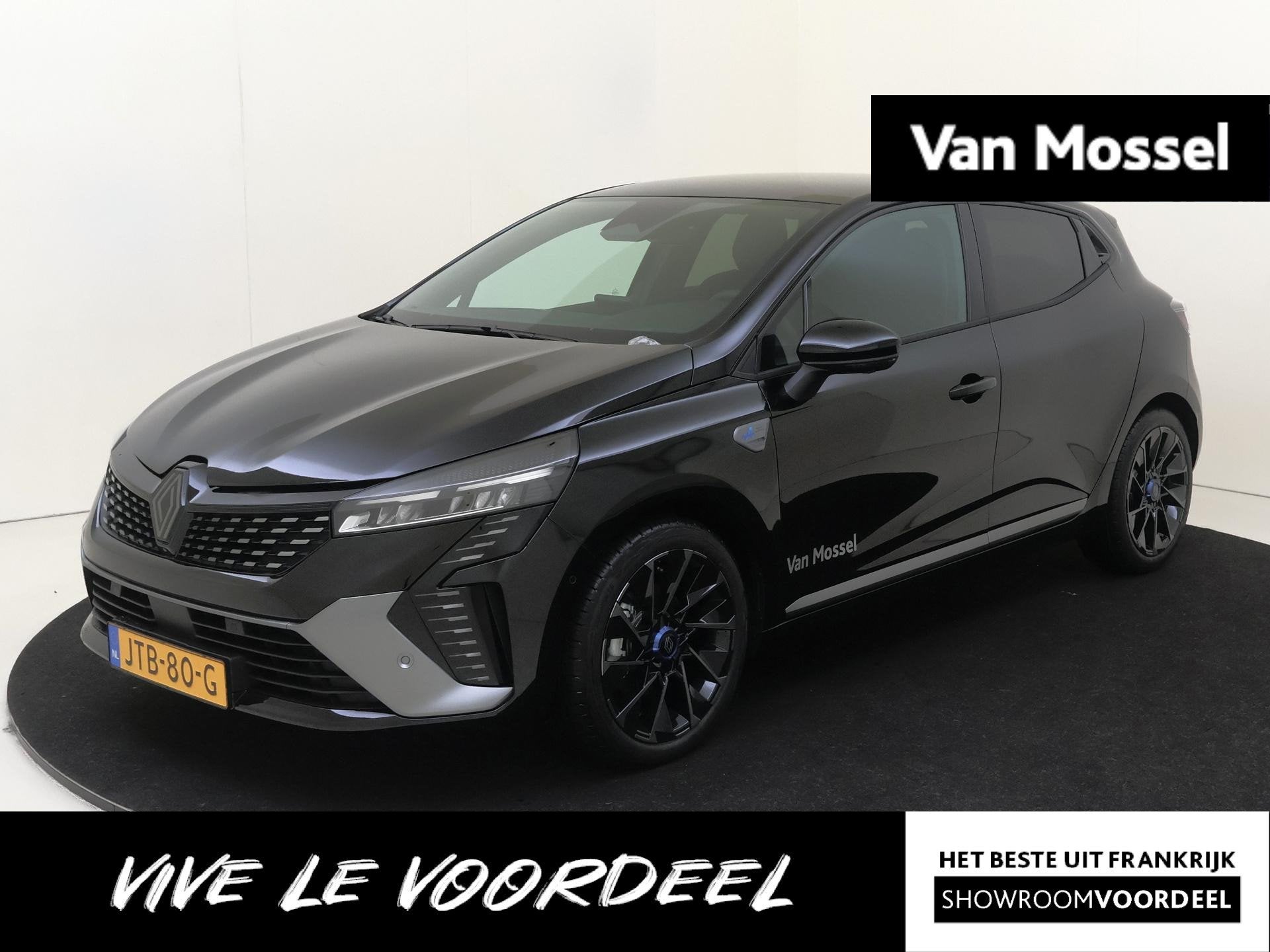 Renault Clio 1.6 E-Tech Full Hybrid 145 esprit Alpine | Pack, Auto's, Renault, Euro 6, Leder en Stof, Zwart, Bedrijf